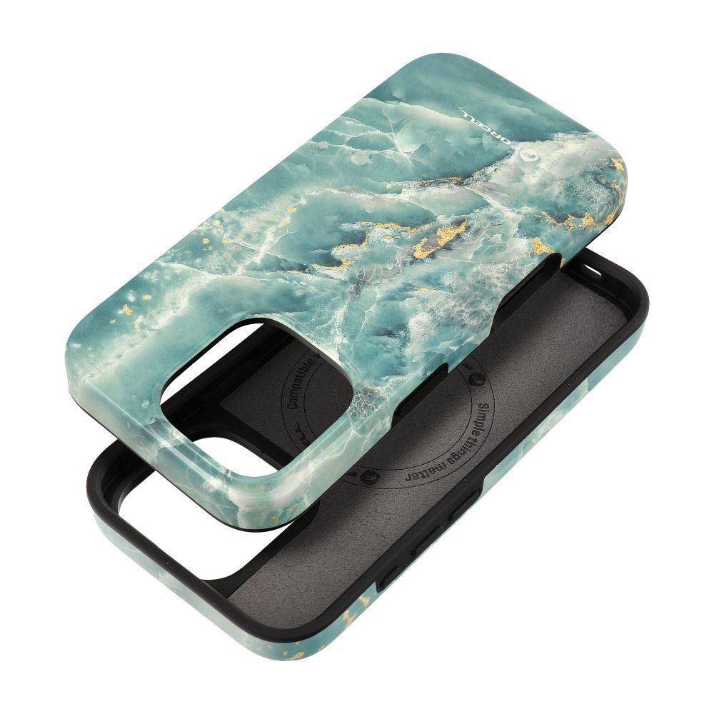 Military Drop-Tested case compatible with MagSafe for IPHONE 15 PRO green marble Military Drop-Tested case compatible with MagSafe for IPHONE 15 PRO green marble
