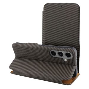 Flip case for Samsung S25 PLUS Folio Side Magnet brown