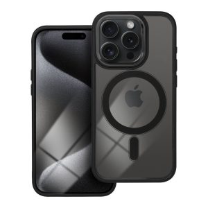 COLOR EDGE MAG COVER case compatible with MagSafe for IPHONE 15 Pro black