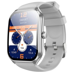 Smartwatch με Ελληνικό μενού, παλμογράφο & κλήσεις AMOLED Y28 Ασημί