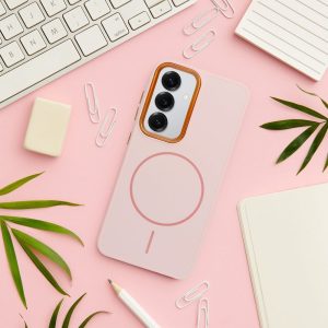 FRAME MAG COVER Case compatible with MagSafe for SAMSUNG A55 powder pink 3 139c458807476c9444315a859b624e2b