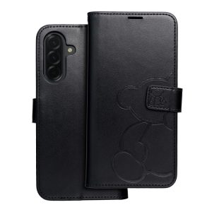 Flip case for Samsung A36 5G Mezzo Book teddy bear black