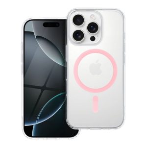 Case for iPhone 11 Drop Glue Colorful Ring Mag Cover compatible with MagSafe pink