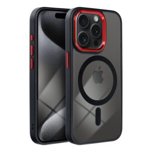 COLOR EDGE MAG COVER case compatible with MagSafe for IPHONE 17 Pro Max black red
