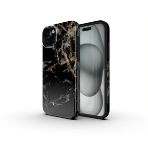FORCELL F-PROTECT Mirage, Military Drop-Tested case compatible with MagSafe for IPHONE 16 PRO black marble 4 1e02169f66a3fa11146347304e4bf598