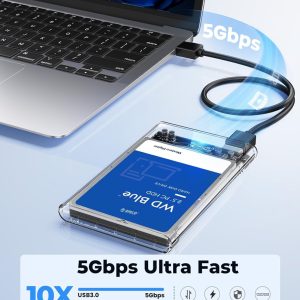 ORICO θήκη για 2.5" SATA HDD/SSD 2139U3, 5Gbps, διάφανη 2 5Gbps