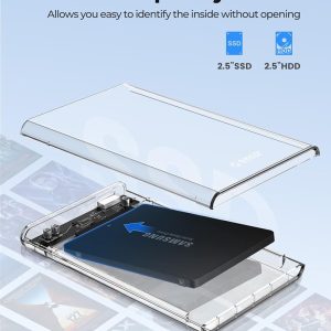 ORICO θήκη για 2.5" SATA HDD/SSD 2139U3, 5Gbps, διάφανη 4 2139U3 CR BP HW 3