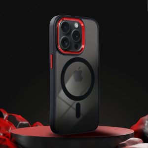 COLOR EDGE MAG COVER case compatible with MagSafe for IPHONE 11 black red 5 33872a1a9ee778bb867f9b84ee94f9e3
