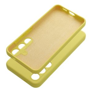 Case for Samsung S24 FE Silicone 2mm (camera protection) yellow
