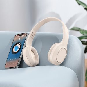 Ακουστικά Bluetooth 5.3 & Ενσύρματα AUX HOCO W46 Over-Ear Λευκά 3 4265f6c15249ac2643a3a6c22510697e