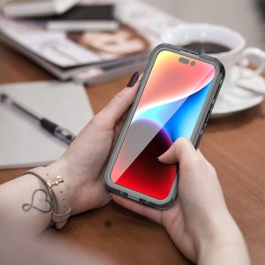 Αδιάβροχη θήκη SHELLBOX DOT συμβατή με MagSafe για iPhone 15 Pro Max Μαύρη 5 48b8a3954dd07408958c06d15b36545d