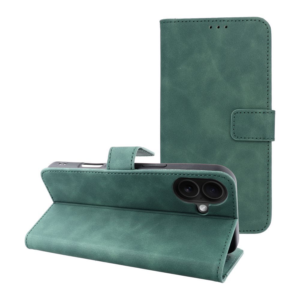 TENDER Book Case for IPHONE 16 Plus ( 6.7 green TENDER Book Case for IPHONE 16 Plus ( 6.7 green