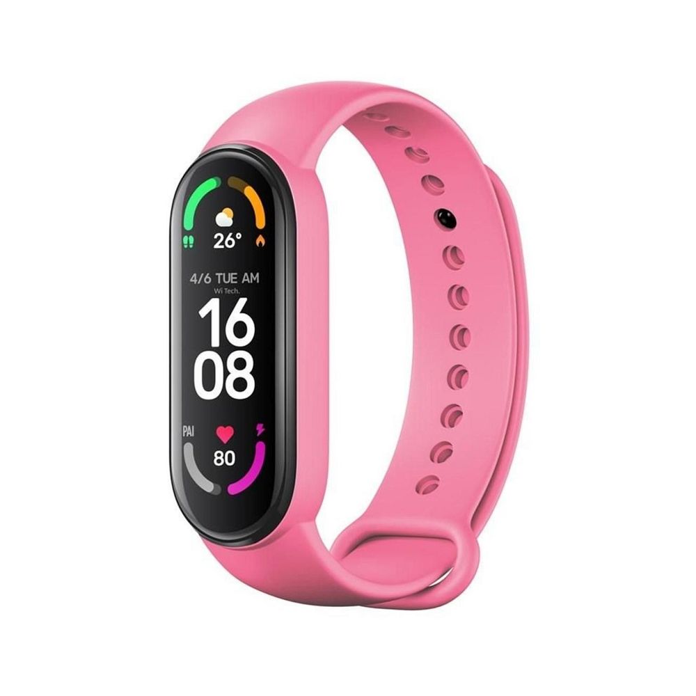 Silicone strap for XIAOMI Mi Band 5 / 6 / 7 pink (06) Silicone strap for XIAOMI Mi Band 5 / 6 / 7 pink (06)