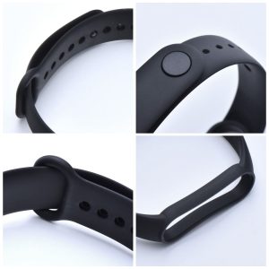 Silicone strap for XIAOMI Mi Band 5 / 6 / 7 black (01) 3 5df37b03de6190525babfd673c357041