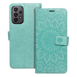 Flip case for Samsung A23 5G Mezzo Book mandala green