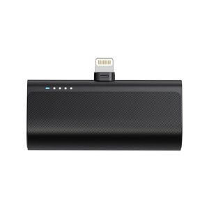 Powerbank Blue Star 5000 mAh με ενσωματωμένο connector Lightning 2,1A W0556P black
