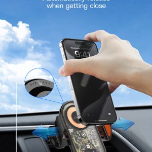 LDNIO ασύρματος φορτιστής & βάση smartphone αυτοκινήτου MA30, 15W, μαύρο 4 6933138602362 3