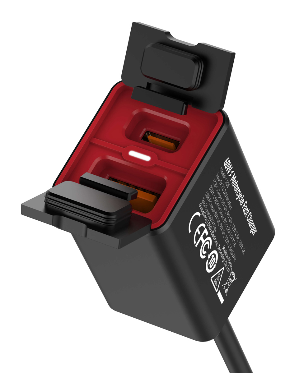 LDNIO φορτιστής μοτοσυκλέτας C108 με καλώδιο LDNIO φορτιστής μοτοσυκλέτας C108 με καλώδιο