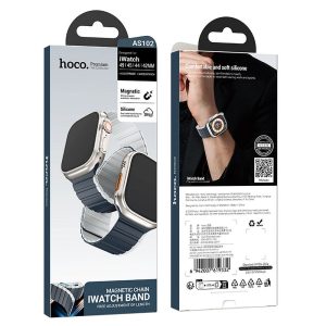 HOCO λουράκι για Apple Watch 38 / 40 / 41 mm AS102 midnight μπλε με γκρι 3 69bec2ba4c04dec5bc9dd14d423764c8