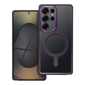 COLOR EDGE MAG COVER case compatible with MagSafe for SAMSUNG S25 ULTRA deep purple