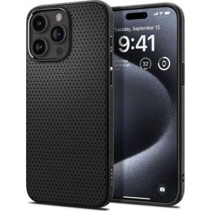Θήκη SPIGEN Liquid Air για iPhone 16 Pro Max – Μαύρη Ματ, Ultra Slim με Στρατιωτική Προστασία