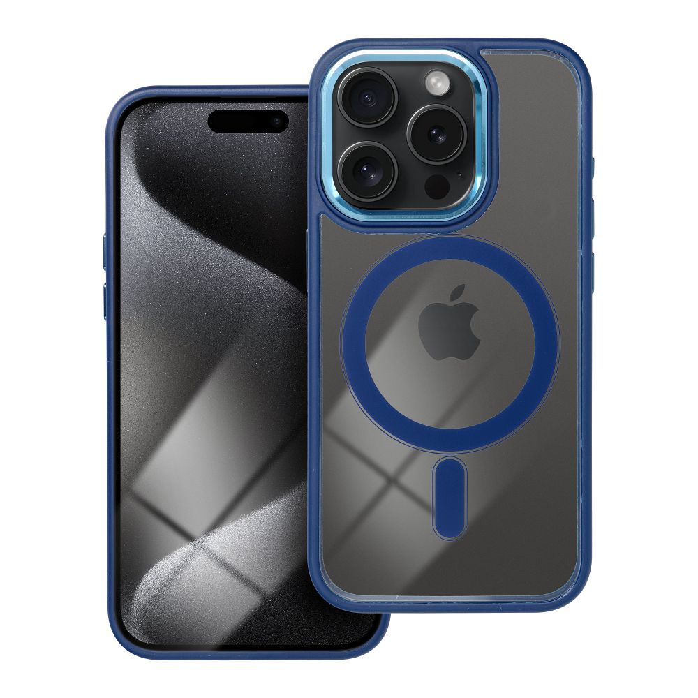 COLOR EDGE MAG COVER case compatible with MagSafe for IPHONE 15 Pro navy blue COLOR EDGE MAG COVER case compatible with MagSafe for IPHONE 15 Pro navy blue