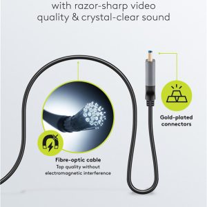 GOOBAY καλώδιο HDMI 2.1 76277 με Ethernet, 8K/60Hz, 48 Gbps, 40m, μαύρο 4 40m