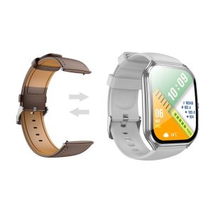 Smartwatch με Ελληνικό μενού, παλμογράφο & κλήσεις AMOLED Y28 Ασημί 3 7f502df6b06374931e838aecef61d30d