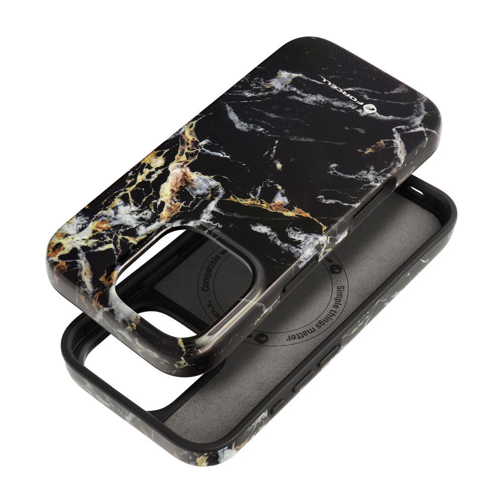Military Drop-Tested case compatible with MagSafe for IPHONE 15 black marble Military Drop-Tested case compatible with MagSafe for IPHONE 15 black marble