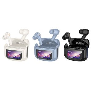 Ασύρματα Ακουστικά bluetooth HOCO with touch screen TWS ANC + ENC EQ21 blue star 3 8aa6b2303e25cd28dbef751d2998a7a8