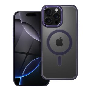 COLOR EDGE MAG COVER case compatible with MagSafe for IPHONE 16 Pro Max deep purple