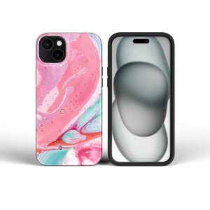 FORCELL F-PROTECT Mirage, Military Drop-Tested case compatible with MagSafe for IPHONE 15 PRO MAX pink marble 4 92f181cfddcd2fabca86df26a89e111b