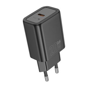 Φορτιστής Πρίζας HOCO N60 20W USB-C PD / QC – Μαύρο (EU Plug) 2 96a40e7e1c7b3e4a3dcce6110b36d026