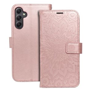 Flip case for Samsung A34 5G Mezzo Book mandala rose gold