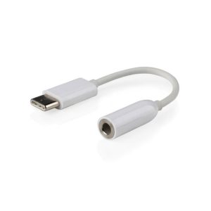 CABLEXPERT USB-C PLUG TO STEREO 3.5MM AUDIO ADAPTER CABLE WHITE
