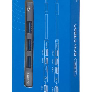 ORICO USB hub AH-A13, 4x θυρών, USB 3.0, 5Gbps, USB σύνδεση, γκρι 4 5Gbps