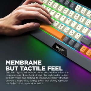 ARMAGGEDDON DUAL MODE GAMING COMBO KEYBOARD AND MOUSE MM-852R DUO STEALTH GREY ORANGE 2 ARMAGGEDDON MM 852R DUAL STEALTH 7