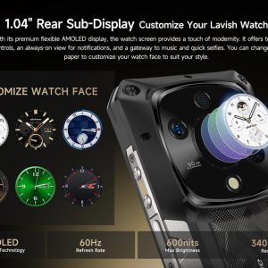 ULEFONE smartphone Armor 28 Pro, 6.67" & 1.04, 16/512GB, 5G, 10600mAh, IP68/IP69K/MIL-STD-810H, μαύρο 3 16/512GB