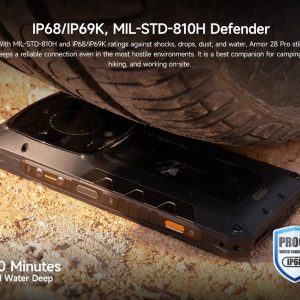 ULEFONE smartphone Armor 28 Pro, 6.67" & 1.04, 16/512GB, 5G, 10600mAh, IP68/IP69K/MIL-STD-810H, μαύρο 4 5G
