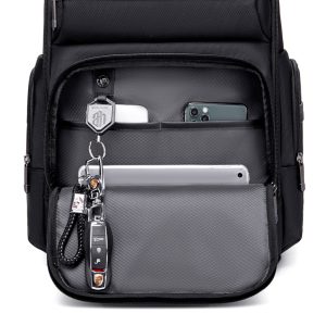 ARCTIC HUNTER τσάντα πλάτης B00492-1 με θήκη laptop 15.6", 22L, μαύρη 4 B00492 1 BK 2