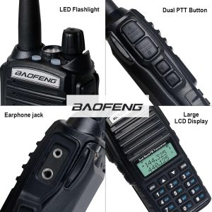 BAOFENG ασύρματος πομποδέκτης UV-82, VHF/UHF, 8W, μαύρος 2 VHF/UHF