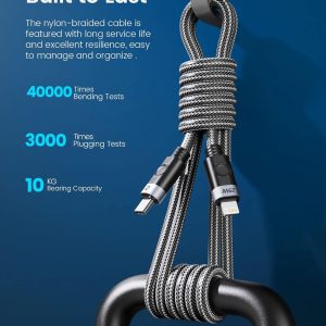 ORICO καλώδιο Lightning σε USB-C C2L, 29W, 480Mbps, 1m, μαύρο 3 480Mbps