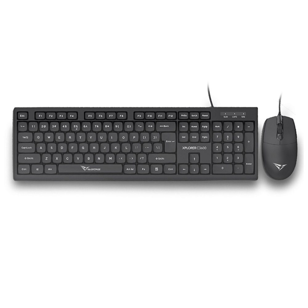 ALCATROZ USB WIRED KEYBOARD AND MOUSE XPLORER C3600 BLACK ALCATROZ USB WIRED KEYBOARD AND MOUSE XPLORER C3600 BLACK