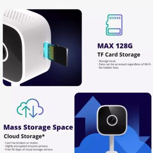 SONOFF smart κάμερα CAM-S2, 2MP, WiFi, SD 3 WiFi