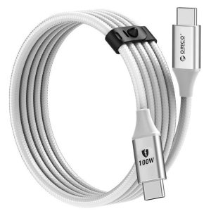 ORICO καλώδιο USB-C CDX-100CC, 100W, 480Mbps, 1m, λευκό 4 1m
