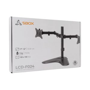 SBOX MONITOR DESKTOP MOUNT 17' - 32' / 43 - 81 cm MAX VESA 100x100 3 DESKTOP MOUNT SBOX LCD F024