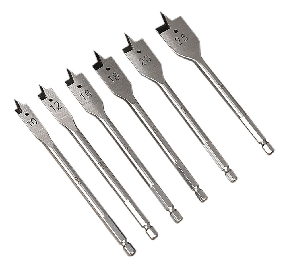 DELI σετ τρυπάνια φτερού DH-MBZ006-ED1 για ξύλο DELI σετ τρυπάνια φτερού DH-MBZ006-ED1 για ξύλο
