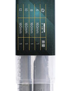 DELI σετ τρυπάνια DH-YCZ004-WD1 για τοίχο, 40Cr YG8, 6/8/10/12x160mm, SDS Plus, 4τμχ 3 6/8/10/12x160mm