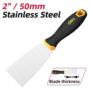 DELI σπάτουλα DL-HD2 με αντιολισθητική λαβή, ανοξείδωτο ατσάλι, 50mm 4 DL HD2 3