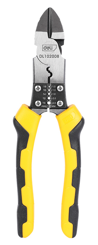 DELI πλαγιοκόφτης/απογυμνωτής καλωδίων DL102008 DELI πλαγιοκόφτης/απογυμνωτής καλωδίων DL102008